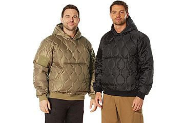 Image of Rothco Quilted Woobie Hooded Sweatshirt - Mens, Coyote Brown, Small, 10494-CoyoteBrown-S