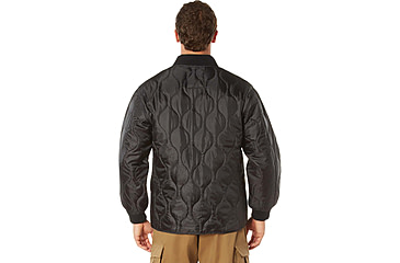 Image of Rothco Quilted Woobie Jacket - Mens, Black, Small, 10424-Black-S