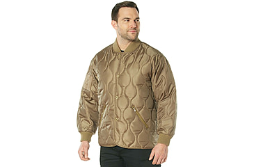 Image of Rothco Quilted Woobie Jacket - Mens, Coyote Brown, Small, 10445-CoyoteBrown-S