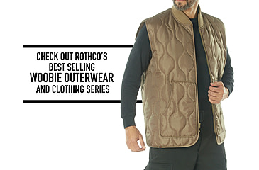 Image of Rothco Quilted Woobie Vest - Mens, Coyote Brown, S, 20460-CoyoteBrown-S