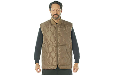 Image of Rothco Quilted Woobie Vest - Mens, Coyote Brown, S, 20460-CoyoteBrown-S