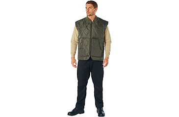Image of Rothco Quilted Woobie Vest - Mens, Olive Drab, Small, 10431-OliveDrab-S