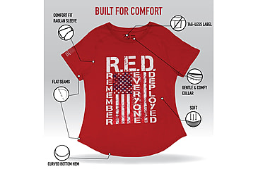 Image of Rothco R.E.D. T-Shirt - Womens, Red, Medium, 11825-M