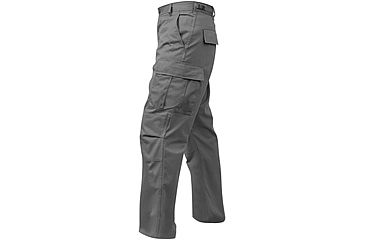 Image of Rothco Relaxed Fit Zipper Fly BDU Pants, Grey, Small, 27-31 Waist, 29400-Grey-S27-31Waist