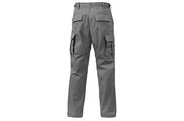 Image of Rothco Relaxed Fit Zipper Fly BDU Pants, Grey, Small, 27-31 Waist, 29400-Grey-S27-31Waist