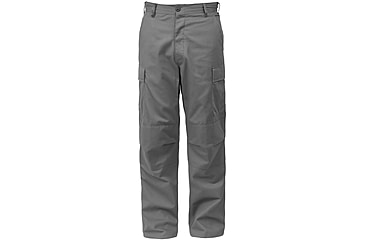 Image of Rothco Relaxed Fit Zipper Fly BDU Pants, Grey, Small, 27-31 Waist, 29400-Grey-S27-31Waist