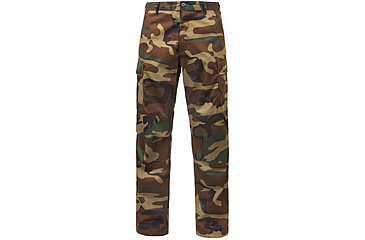 Image of Rothco Relaxed Fit Zipper Fly BDU Pants, Woodland Camo, Extra Large, 2941-WoodlandCamo-XL
