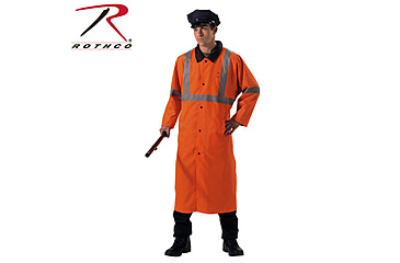 Image of Rothco Reversible Reflective Rain Parka, Safety Green, Small, 3900-SafetyGreen-S