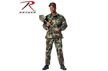 Image of Rothco Rip-Stop B.D.U. Shirt, Olive Drab, Small, 5852-OliveDrab-S