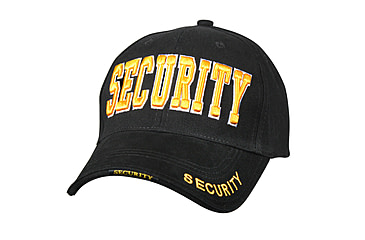 Image of Rothco Security Deluxe Low Profile Cap, Black/Gold, 9490-BlackGold