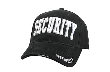 Image of Rothco Security Deluxe Low Profile Cap, Black/White, 9382-BlackWhite