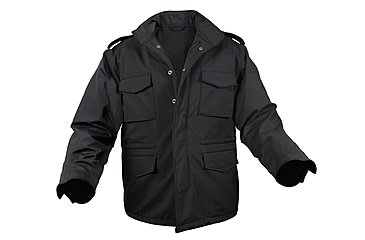 Image of Rothco Soft Shell Tactical M-65 Field Jacket, Black, XL, 5247-Black-XL