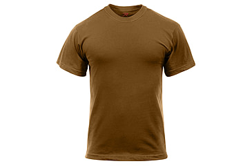 Image of Rothco Solid Color Poly/Cotton Military T-Shirt, Black, M, 6670-Black-M