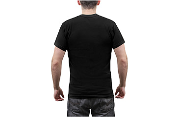 Image of Rothco Solid Color Poly/Cotton Military T-Shirt, Black, M, 6670-Black-M
