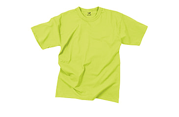 Image of Rothco Solid Color Poly/Cotton Military T-Shirt, Black, M, 6670-Black-M