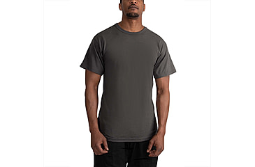 Image of Rothco Solid Color Poly/Cotton Military T-Shirt - Mens, Charcoal Grey, Small, 67630-CharcoalGrey-S