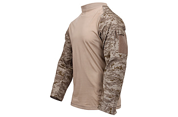 Image of Rothco Tactical Airsoft Combat Shirt, Woodland Digital Camo, Extra Small, 45030-WoodlandDigitalCamo-XS