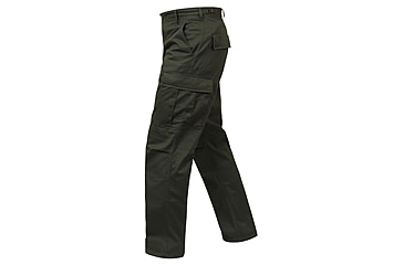 Image of Rothco Tactical BDU Cargo Pants, Black, Medium, Short, 7971-Black-M-Short31-35Waist2612-2912Length