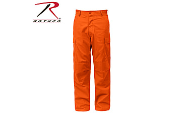 Image of Rothco Tactical BDU Pants, Blaze Orange, Extra Small, 79720-BlazeOrange-XS23-27Waist