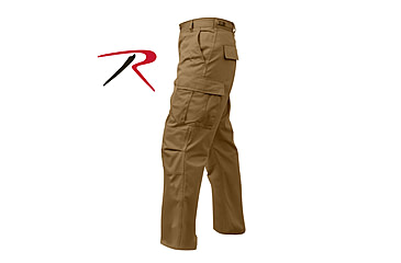 Image of Rothco Tactical BDU Cargo Pants, Black, Medium, Short, 7971-Black-M-Short31-35Waist2612-2912Length