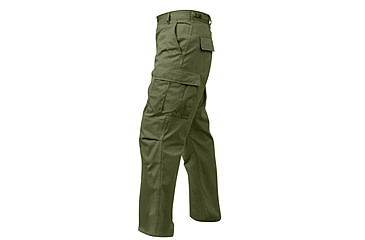 Image of Rothco Tactical BDU Pants, Olive Drab, Extra Small, 7838-OliveDrab-XS23-27Waist