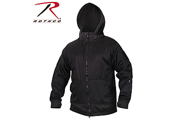 Image of Rothco Tactical Zip Up Hoodie, Black, Small, 2507-Black-S