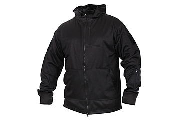 Image of Rothco Tactical Zip Up Hoodie, Black, Small, 2507-Black-S