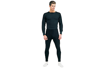 Image of Rothco Thermal Knit Underwear Bottoms - Men's, Small, Black, 63642-219