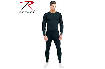 Image of Rothco Thermal Knit Underwear Bottoms - Men's, 3XL, Black, 63646-Black-3XL