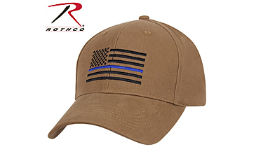 Image of Rothco Thin Blue Line Flag Low Profile Cap, 4372