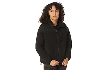 Image of Rothco Trailsman Sherpa Fleece Jacket - Womens, Black, Small, 13150-Black-S