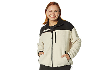 Image of Rothco Trailsman Sherpa Fleece Jacket - Womens, Cream Black, Small, 13160-CreamBlack-S