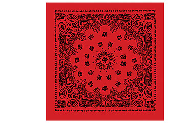 Image of Rothco Trainmen Bandana, Red/Black, 4057-RedBlack