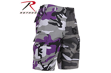 Image of Rothco Two-Tone Camo BDU Short, Ultra Violet Purple / City Camo, Extra Small, 1820-UltraVioletPurpleCityCamo-XS