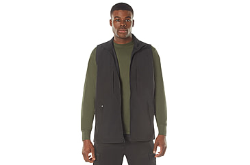 Image of Rothco V2 Concealed Carry Soft Shell Vest, Black, S, 86550-Black-S