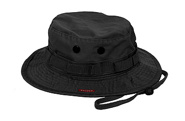 Image of Rothco Vintage Boonie Hat, Black, 7, 5901-Black-7