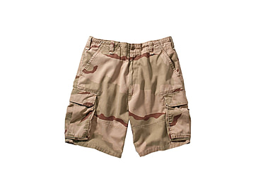 Image of Rothco Vintage Camo Paratrooper Cargo Shorts, Tri-Color Desert Camo, Small, 2150-Tri-ColorDesertCamo-S