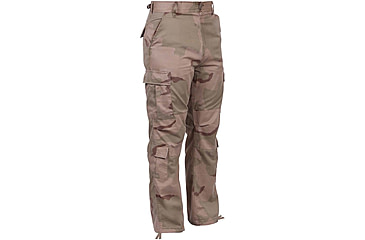 Image of Rothco Vintage Camo Paratrooper Fatigue Pants, Tri-Color Desert Camo, Extra Small, 2186-Tri-ColorDesertCamo-XS