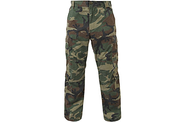 Image of Rothco Vintage Camo Paratrooper Fatigue Pants, Woodland Camo, Small, 2586-WoodlandCamo-S