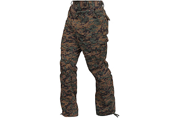 Image of Rothco Vintage Camo Paratrooper Fatigue Pants, Woodland Digital Camo, Large, 2366-WoodlandDigitalCamo-L