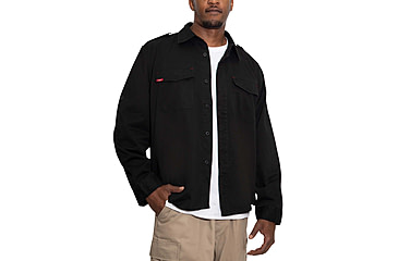 Image of Rothco Vintage Fatigue Shirt - Mens, Black, Large, 2457-Black-L