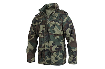 Image of Rothco Vintage Lightweight M-65 Field Jacket, Woodland Camo, XL, 2851-WoodlandCamo-XL