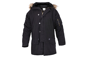 Image of Rothco Vintage N-3B Parka, Black, Small, 9963-Black-S