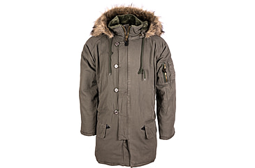 Image of Rothco Vintage N-3B Parka, Olive Drab, M, 9467-OliveDrab-M