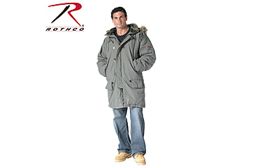 Image of Rothco Vintage N-3B Parka, Olive Drab, Small, 9467-OliveDrab-S