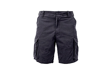 Image of Rothco Vintage Solid Paratrooper Cargo Short, Black, M, 2130-Black-M
