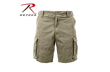 Image of Rothco Vintage Solid Paratrooper Cargo Short, Khaki, 4XL, 2173-Khaki-4XL