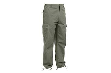 Image of Rothco Vintage Vietnam Fatigue Pant Rip-Stop, Olive Drab, XL, 4387-OliveDrab-XL