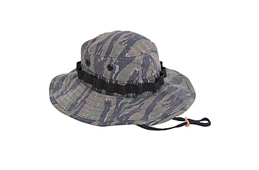 Image of Rothco Vintage Vietnam Style Boonie Hat, Tiger Stripe Camo, 7, 5915-TigerStripeCamo-7