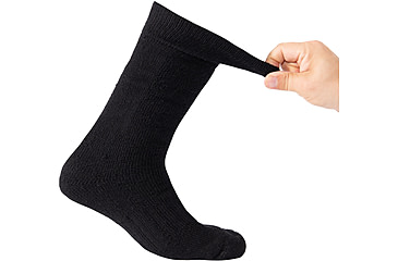 Image of Rothco Wool Blend Mid-Calf Winter Socks, Black, Medium, 64110-Black-M
